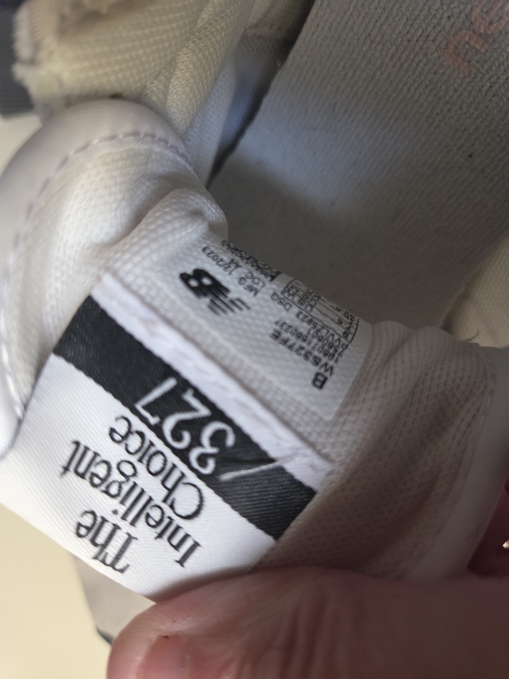 New Balance Low-Top Sneakers in White, Black & Light Gray - Picture 4 of 7